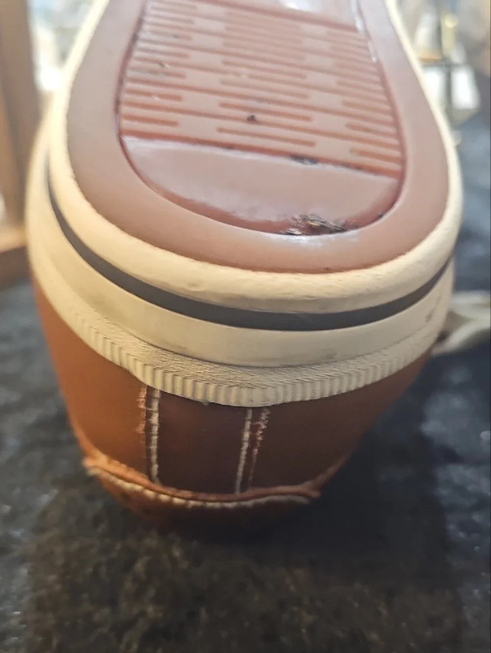 Polo by Ralph Lauren Tan Leather Low-Top Sneakers